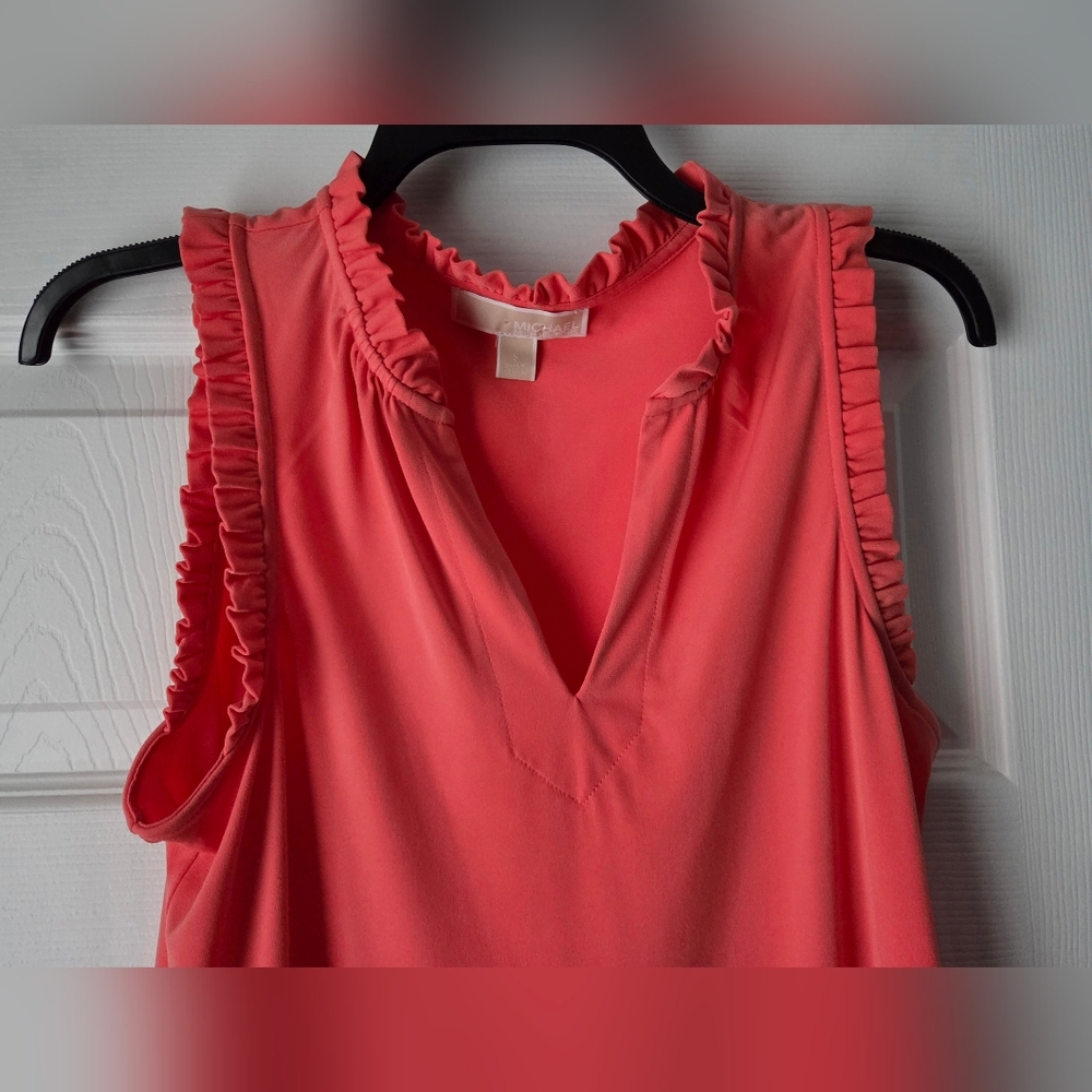 Michael Michael Kors Peach Sleeveless Dress Size S. Like new. - Picture 4 of 12